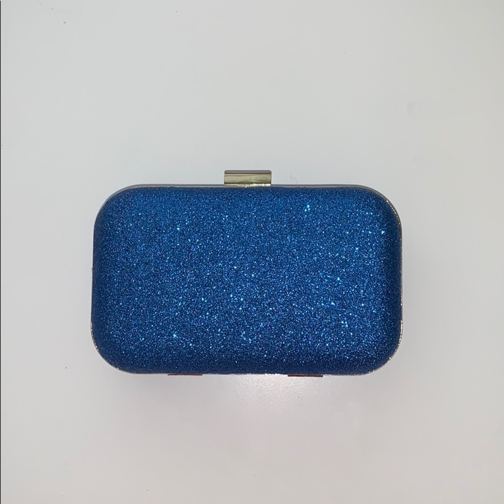 Cobalt Blue shimmer clutch purse